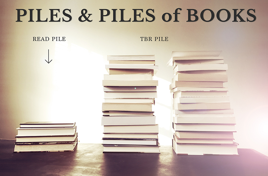 Piles of books